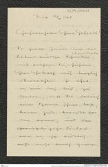 Nachlass Franz Steindachner, Brief und Kuvert von Höhnel an Franz Steindachner (12.10.1906), Inv.Nr. 230.09, Seite 3